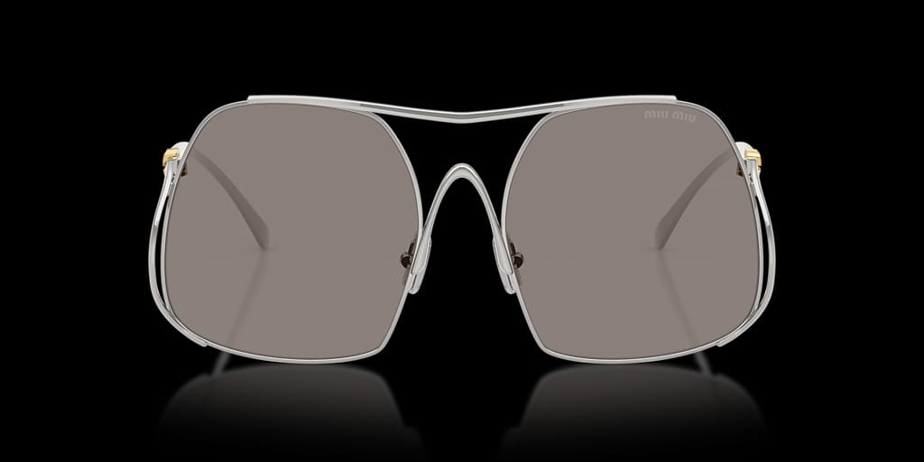 Miu Miu MU A55S square pilot sunglasses.