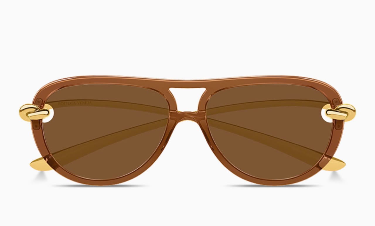 Bottega Veneta New Knot Aviator Sunglasses