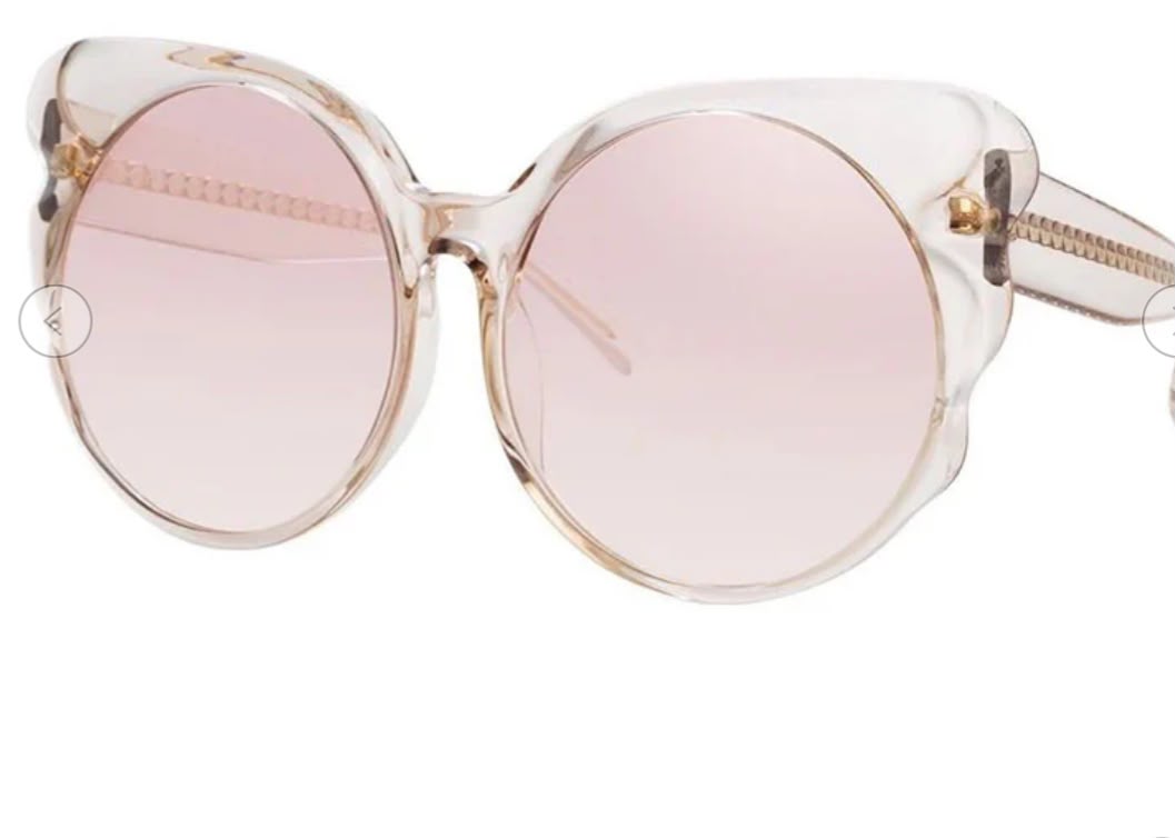 Matthew Williamson X Linda Farrow Oversized Round Sunglasses