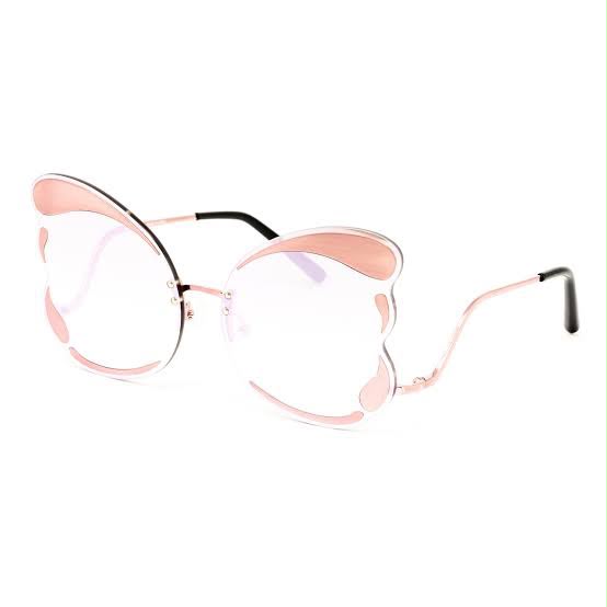 Matthew Williamson X Linda Farrow Pink Butterfly Sunglasses