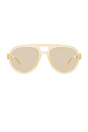 Attico x Linda Farrow Jurgen Aviator/Pilot Sunglasses