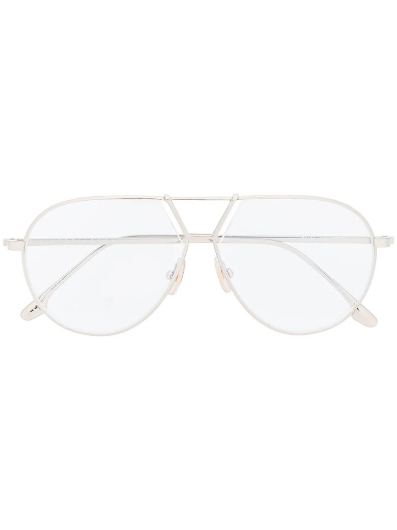 Silver Metal Victoria Beckham VB2106 Aviator Glasses